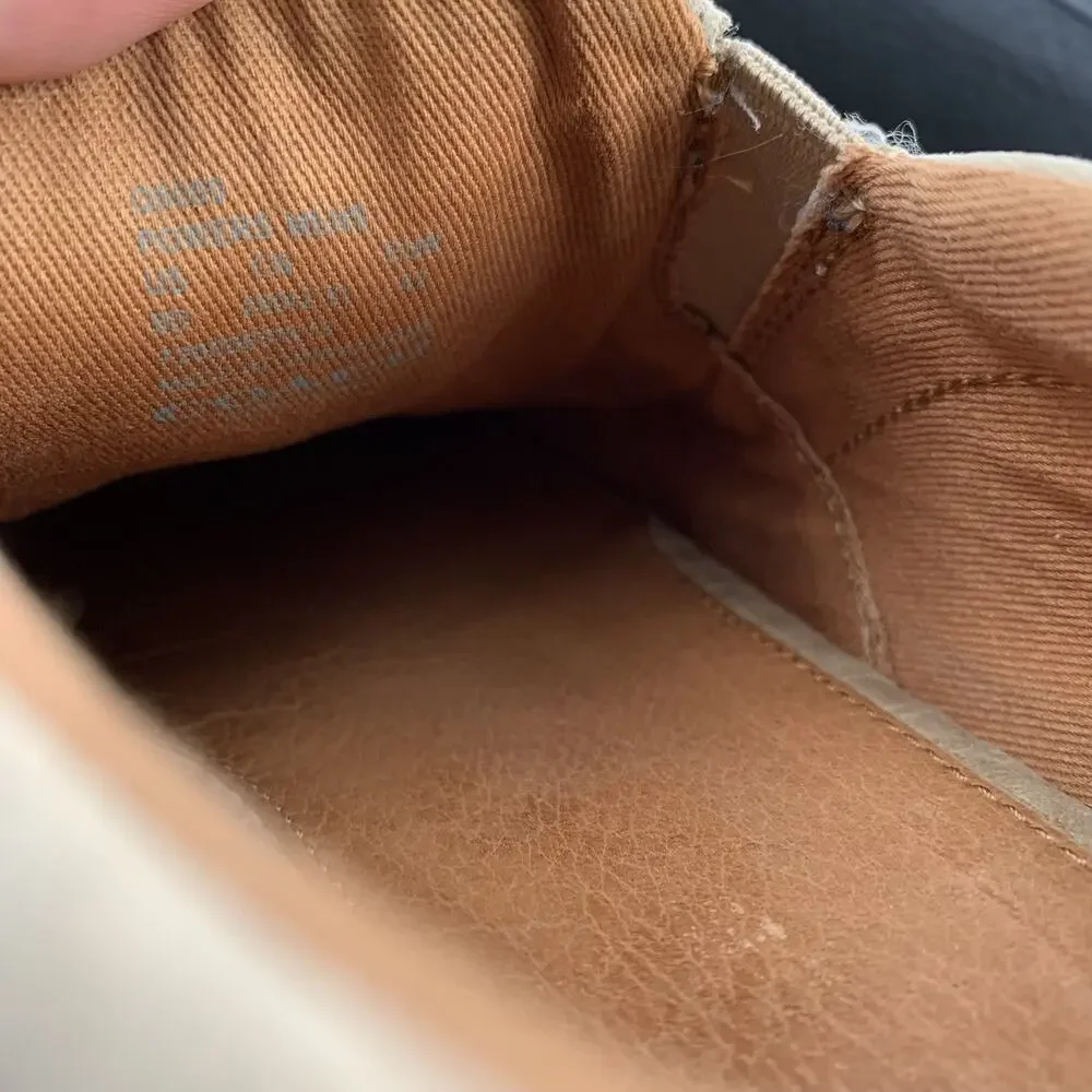 Coach Powers Slip On Suede Leather Casual Loafers Size 9 D Mens Cream Beige - Picture 8 of 9